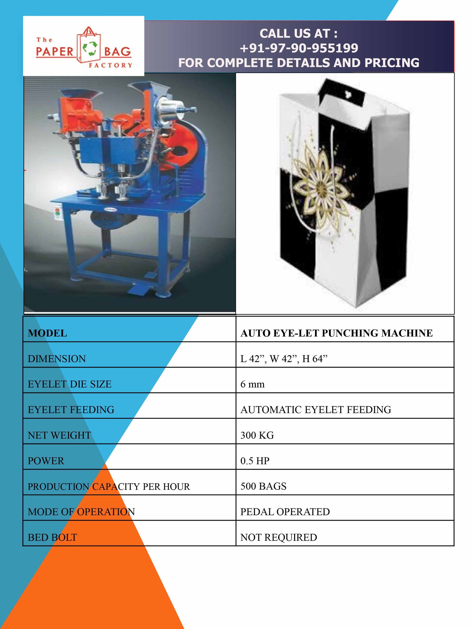 Eye-let punching machine picture