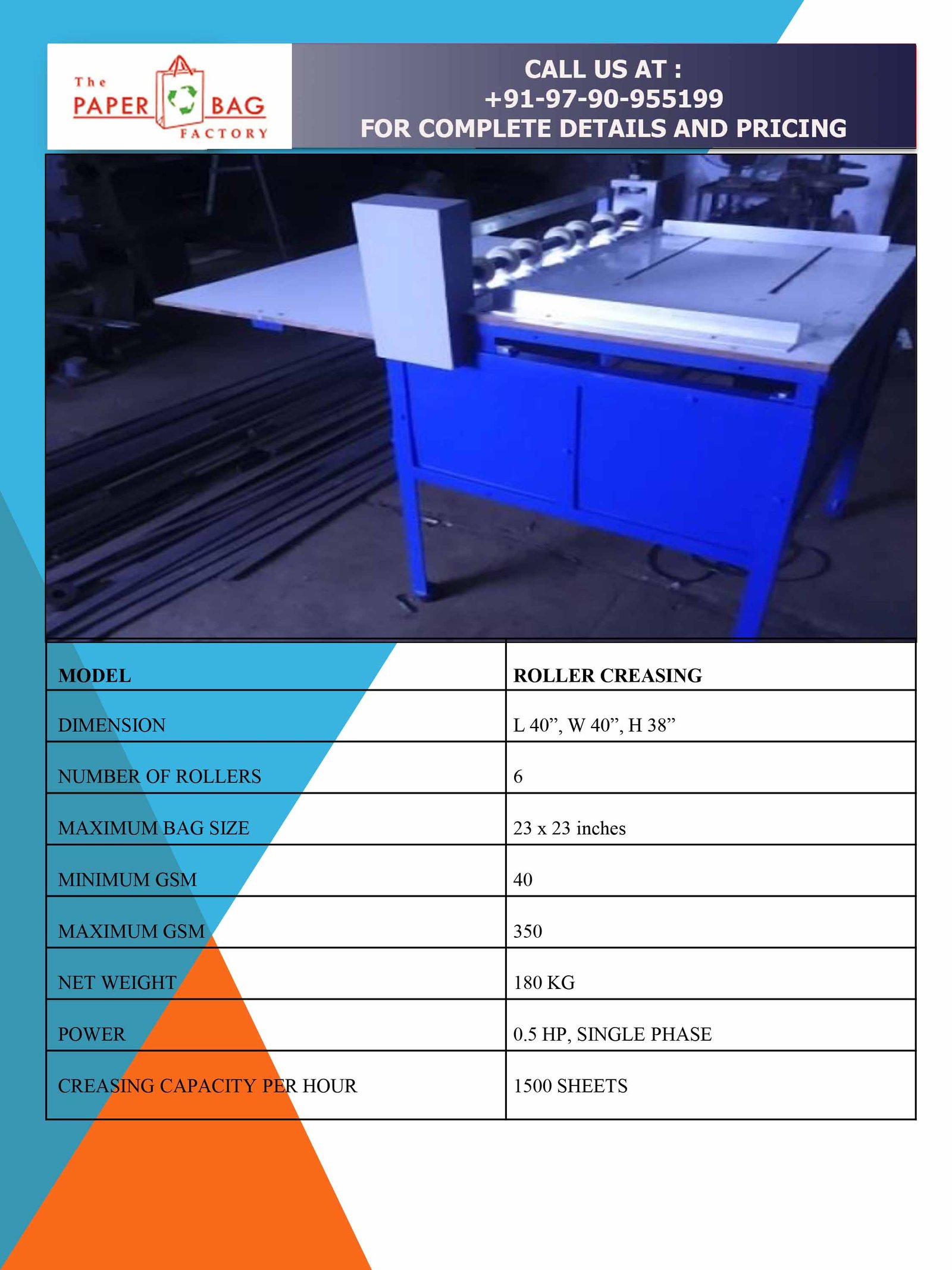 Crease & Folding machine picture